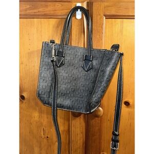 Moreau Paris Bregancon Zip 2-Way Tote Bag Purse Crossbody Leather Monogram Small